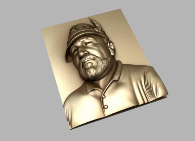 Portrait (PRT_0031) 3D model for CNC machine